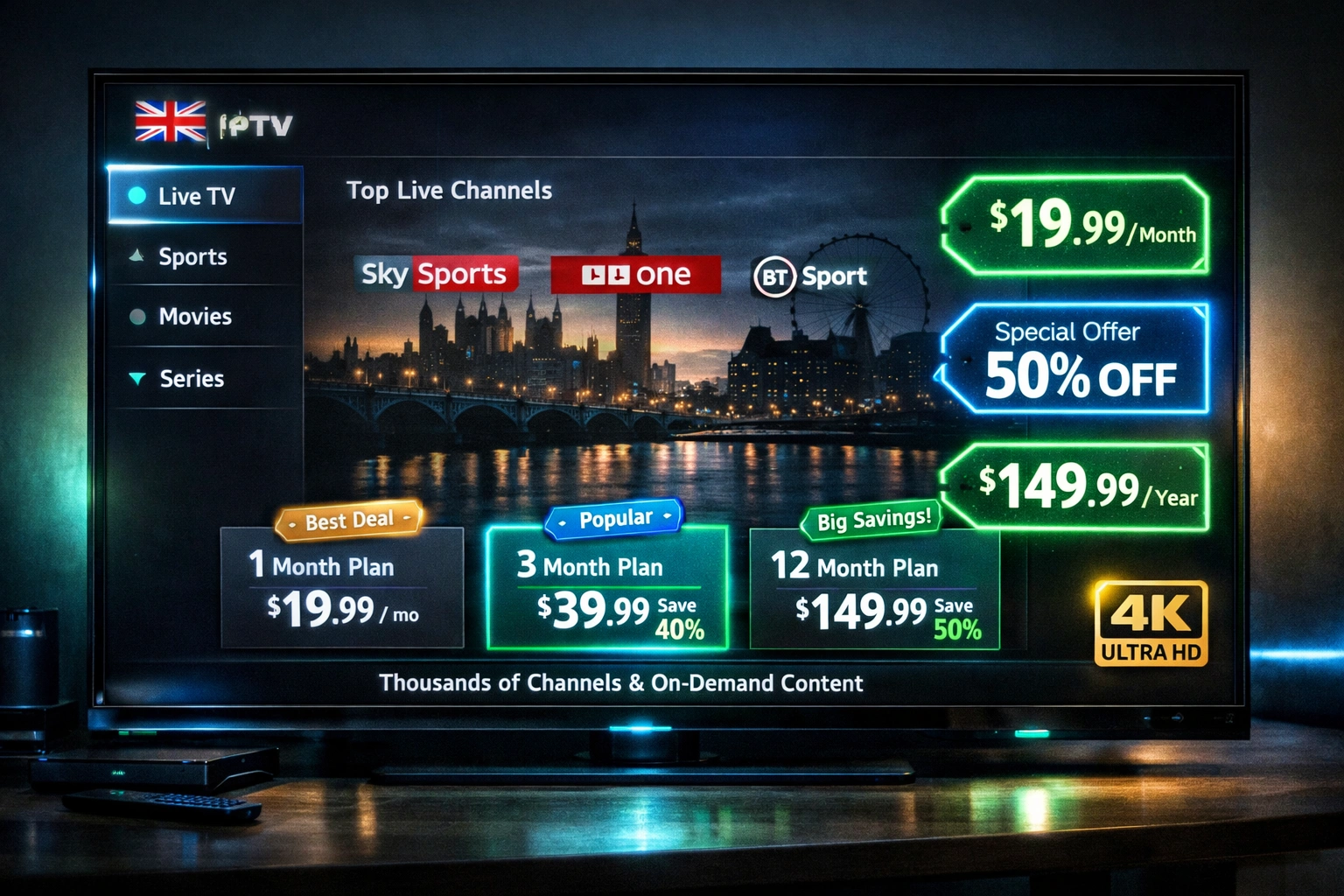 How Much Does IPTV Subscription UK Cost?